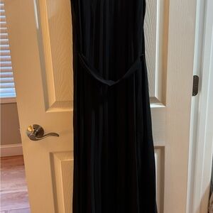 B Darlin Black Pleated Maxi Dress